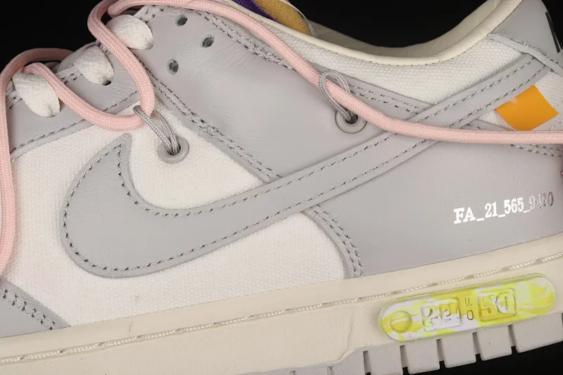 All Categories Nk SB Dunk Series Nk SB Dunk Low Low-top sneakers Pure original version OF x Nk Dunk Low OW Gray SB smashed backboard fashion casual sneakers DM1602-119